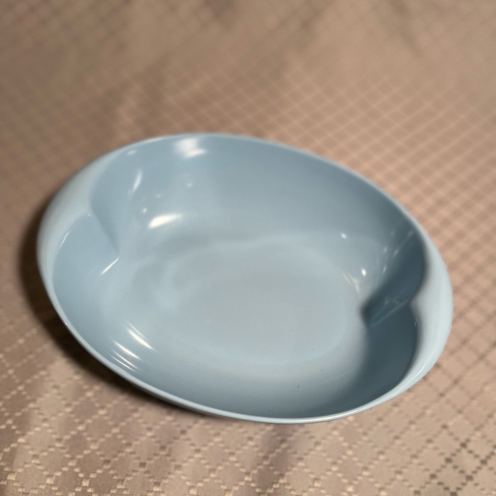 Aqua blue oval Lenox Ware vintage serving dish